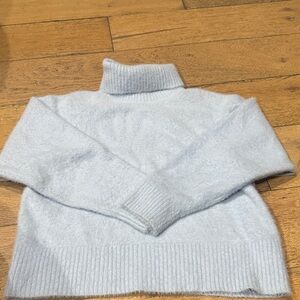 Calia by Carrie underwood oversized Women's Baby Blue Turtleneck Sweater